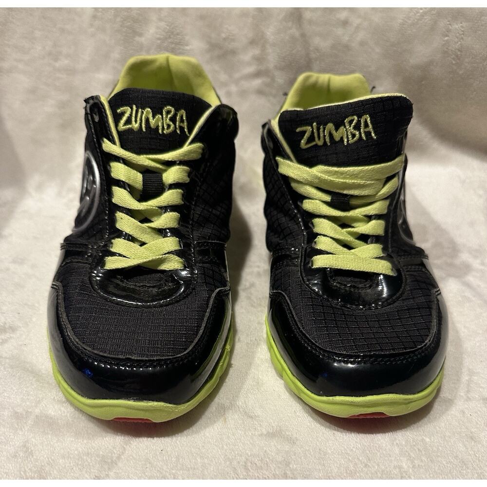 Zumba Dance Fitness Yoga Workout Shoes Womens Size 6 Lightweight Black Sleek